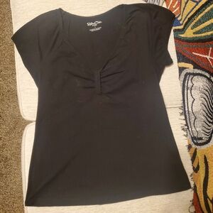 Torrid Retro Chic Size 1 Black Short Sleeve Top